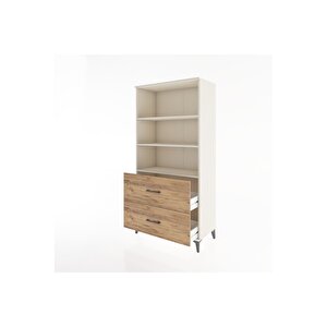 Hyperion Dolap 3 Raflı 2 Çekmeceli 88x44x182 Aytaşı-çam