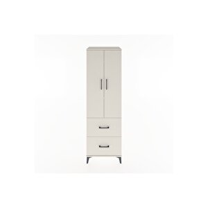 Hyperion Dolap 4 Raflı 2 Çekmeceli 2 Kapaklı 60x44x195 Aytaşı-aytaşı