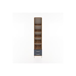 Hyperion Dolap 5 Raflı 2 Çekmeceli 44x44x221 Çam-antrasit