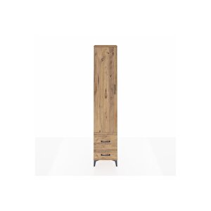 Arges Dolap 2 Raflı 2 Çekmeceli Tek Askılı 44x30x221 Çam-çam