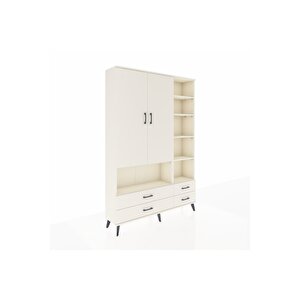 Arges Gardrop 10 Raflı 4 Çekmeceli 2 Kapaklı 132x30x195 Aytaşı-aytaşı