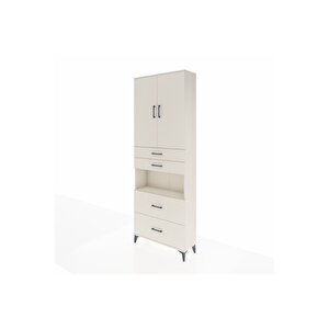 Arges Dolap 4 Raflı 4 Çekmeceli 2 Kapaklı 88x30x243 Aytaşı-aytaşı