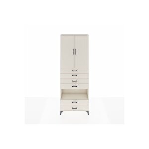 Arges Dolap 4 Raflı 6 Çekmeceli 2 Kapaklı 88x30x243 Aytaşı-aytaşı