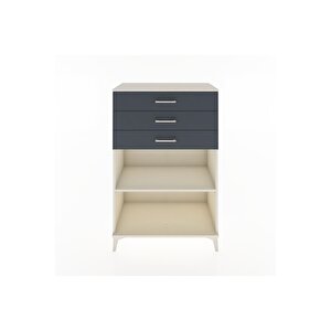 Hyperion Dolap Tek Raflı 3 Çekmeceli 88x44x134 Aytaşı-antrasit
