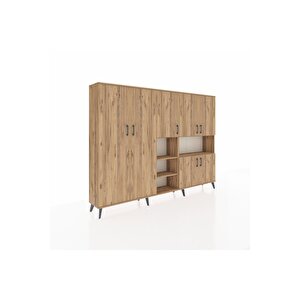 Arges Dolap 13 Raflı 7 Kapaklı 220x30x163 Çam-çam