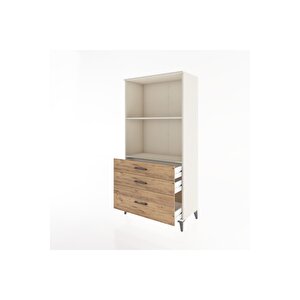 Hyperion Dolap 2 Raflı 3 Çekmeceli 88x44x182 Aytaşı-çam