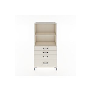 Hyperion Dolap 2 Raflı 4 Çekmeceli 88x44x182 Aytaşı-aytaşı