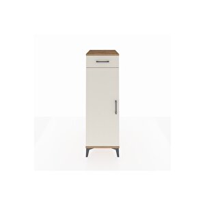 Kronos Dolap 2 Raflı Tek Çekmeceli Tek Kapaklı 44x59x134 Çam-aytaşı