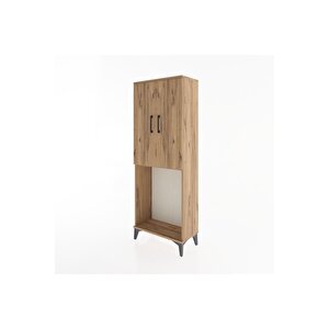 Arges Dolap Tek Raflı 2 Kapaklı Tek Askılı 60x30x163 Çam-çam
