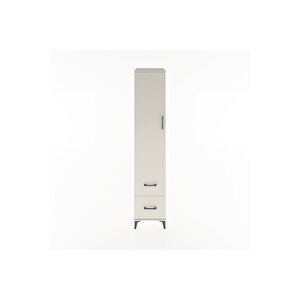 Hyperion Dolap 4 Raflı 2 Çekmeceli Tek Kapaklı 44x44x221 Aytaşı-aytaşı