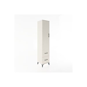 Hyperion Dolap 4 Raflı 2 Çekmeceli Tek Kapaklı 44x44x221 Aytaşı-aytaşı