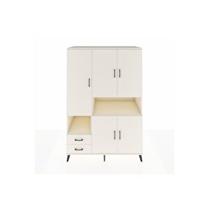 Kronos Dolap 10 Raflı 2 Çekmeceli 5 Kapaklı 132x59x195 Aytaşı-aytaşı/aytaşı