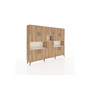 Arges Dolap 14 Raflı 10 Kapaklı 220x30x163 Çam-çam/aytaşı