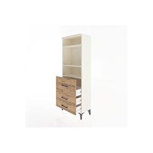 Arges Dolap 3 Raflı 3 Çekmeceli 60x30x163 Aytaşı-çam