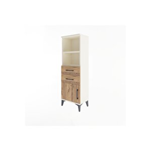 Arges Dolap 2 Raflı 2 Çekmeceli Tek Kapaklı 44x30x134 Aytaşı-çam