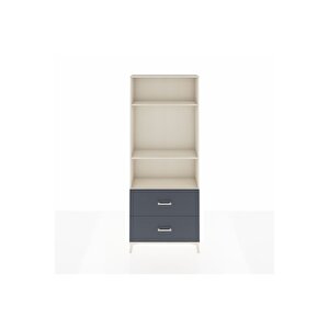Arges Dolap 3 Raflı 2 Çekmeceli 88x30x221 Aytaşı-antrasit
