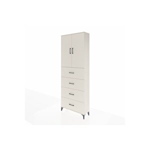 Arges Dolap 3 Raflı 4 Çekmeceli 2 Kapaklı 88x30x243 Aytaşı-aytaşı