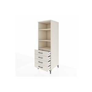 Kronos Dolap 3 Raflı 4 Çekmeceli 60x59x182 Aytaşı-aytaşı