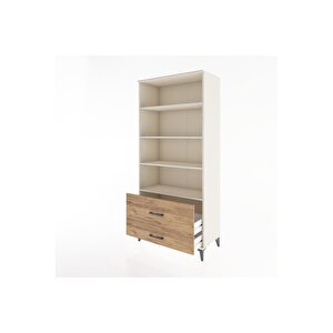 Hyperion Dolap 4 Raflı 2 Çekmeceli 88x44x195 Aytaşı-çam