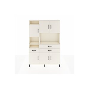 Arges Gardrop 9 Raflı 3 Çekmeceli 6 Kapaklı 132x30x195 Aytaşı-aytaşı