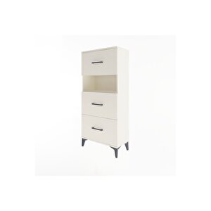 Arges Dolap Tek Raflı 3 Çekmeceli 60x30x134 Aytaşı-aytaşı