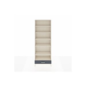 Arges Dolap 6 Raflı Tek Çekmeceli 88x30x243 Aytaşı-antrasit