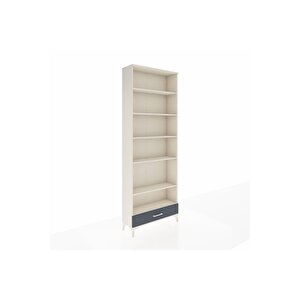 Arges Dolap 6 Raflı Tek Çekmeceli 88x30x243 Aytaşı-antrasit