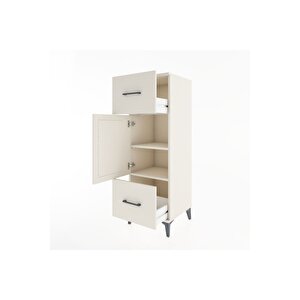 Hyperion Dolap 2 Raflı 2 Çekmeceli Tek Kapaklı 44x44x134 Aytaşı-aytaşı