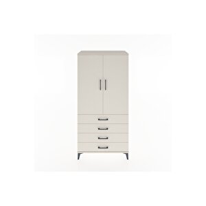 Hyperion Dolap 2 Raflı 4 Çekmeceli 2 Kapaklı 88x44x182 Aytaşı-aytaşı