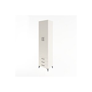 Hyperion Dolap 5 Raflı 3 Çekmeceli 2 Kapaklı 60x44x243 Aytaşı-aytaşı