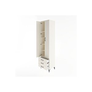 Hyperion Dolap 5 Raflı 3 Çekmeceli 2 Kapaklı 60x44x243 Aytaşı-aytaşı