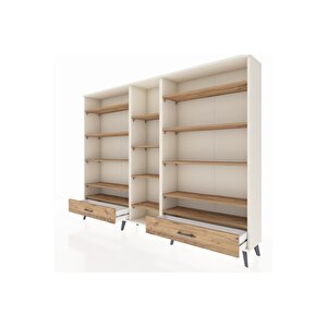 Arges Dolap 14 Raflı 2 Çekmeceli  220x30x163 Aytaşı-çam