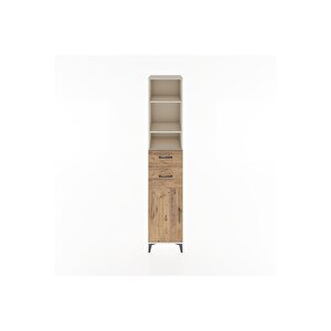 Hyperion Dolap 4 Raflı 2 Çekmeceli Tek Kapaklı 44x44x221 Aytaşı-çam