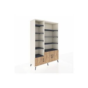 Hyperion Dolap 10 Raflı 3 Kapaklı 132x44x195 Aytaşı-çam/antrasit