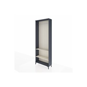 Arges Dolap 2 Raflı Tek Askılı 88x30x243 Antrasit-aytaşı