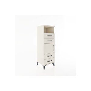 Hyperion Dolap 2 Raflı 4 Çekmeceli Tek Kapaklı 44x44x134 Aytaşı-aytaşı