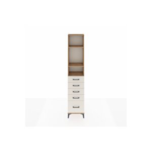 Arges Dolap 3 Raflı 5 Çekmeceli 44x30x221 Çam-aytaşı