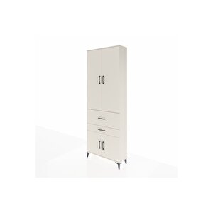 Arges Dolap 5 Raflı 2 Çekmeceli 4 Kapaklı 88x30x243 Aytaşı-aytaşı
