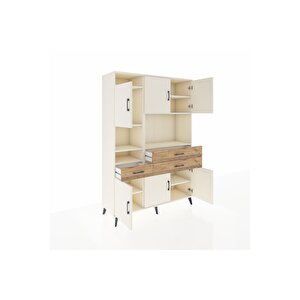 Hyperion Dolap 9 Raflı 3 Çekmeceli 6 Kapaklı 132x44x195 Aytaşı-aytaşı/çam