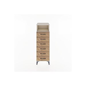 Hyperion Dolap Tek Raflı 6 Çekmeceli 44x44x134 Aytaşı-çam