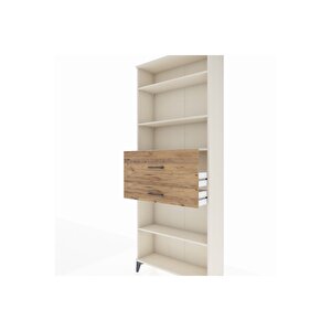 Arges Dolap 4 Raflı 2 Çekmeceli 88x30x221 Aytaşı-çam