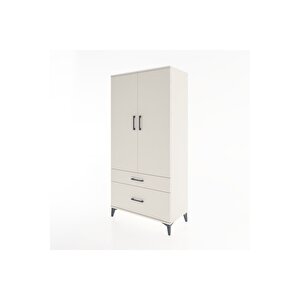 Hyperion Dolap 4 Raflı 2 Çekmeceli 2 Kapaklı 88x44x182 Aytaşı-aytaşı