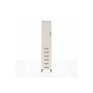 Arges Dolap 2 Raflı 6 Çekmeceli Tek Askılı 44x30x221 Aytaşı-aytaşı