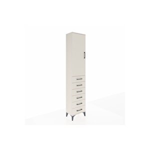 Arges Dolap 2 Raflı 6 Çekmeceli Tek Askılı 44x30x221 Aytaşı-aytaşı