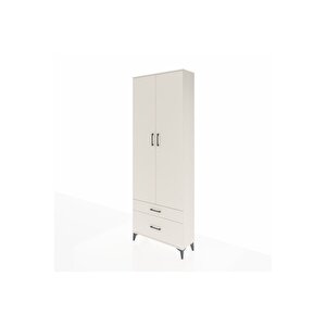 Arges Dolap 4 Raflı 2 Çekmeceli 2 Kapaklı 88x30x243 Aytaşı-aytaşı