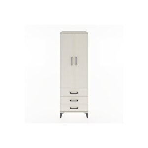 Hyperion Dolap Tek Raflı 3 Çekmeceli Tek Askılı 60x44x182 Aytaşı-aytaşı