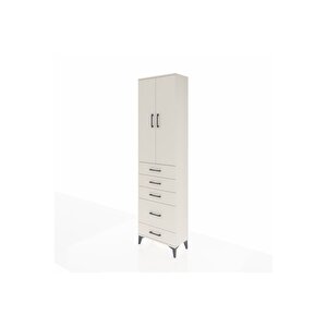 Arges Dolap 2 Raflı 5 Çekmeceli Tek Askılı 60x30x221 Aytaşı-aytaşı