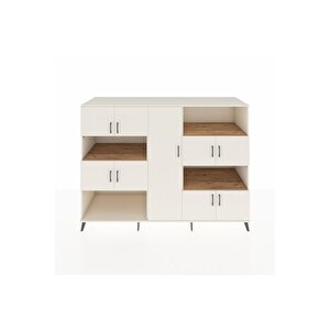 Kronos Dolap 10 Raflı 9 Kapaklı 220x59x163 Aytaşı-aytaşı/çam