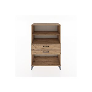 Hyperion Dolap 2 Raflı 2 Çekmeceli 88x44x134 Çam-çam