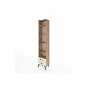 Arges Dolap 5 Raflı 2 Çekmeceli 44x30x221 Çam-aytaşı